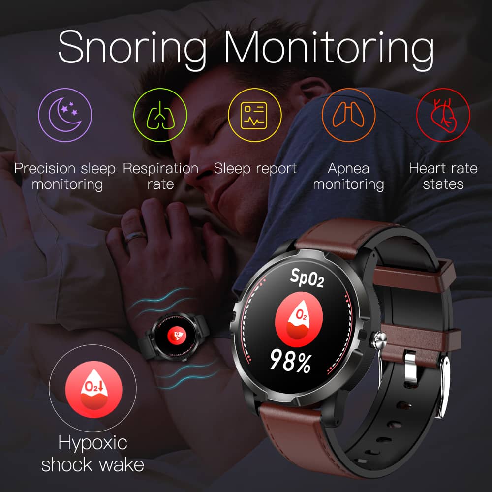 Findtime Smart Watch with Blood Pressure Heart Rate ECG HRV Monitoring