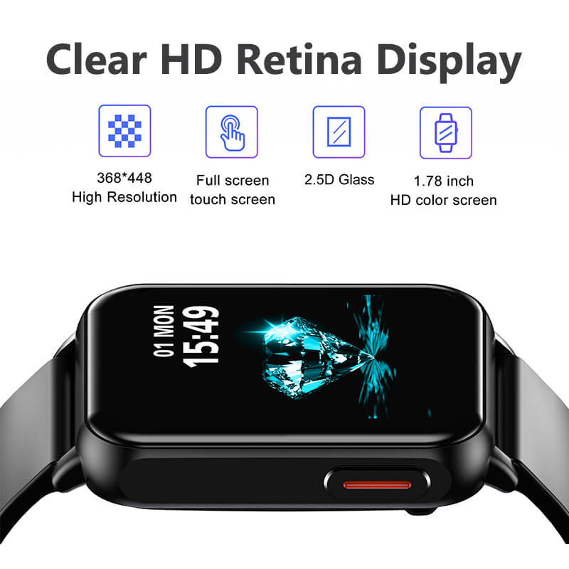 Findtime Smart Watch Monitor Blood Pressure Blood Oxygen Heart Rate Bluetooth Calling