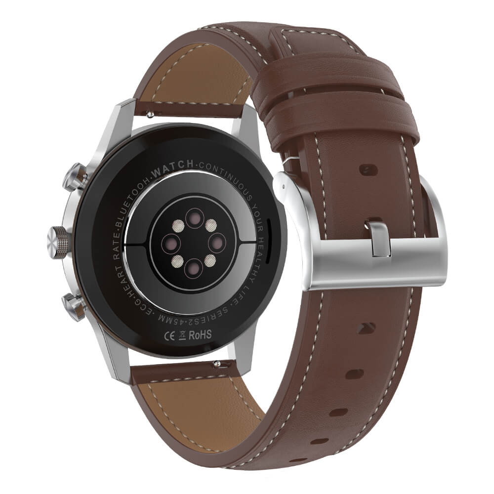 Bluetooth Call Smart Watch Stainless Steel ECG Monitor Heart Rate Blood Oxygen Monitor IP68 Waterproof - Findtime