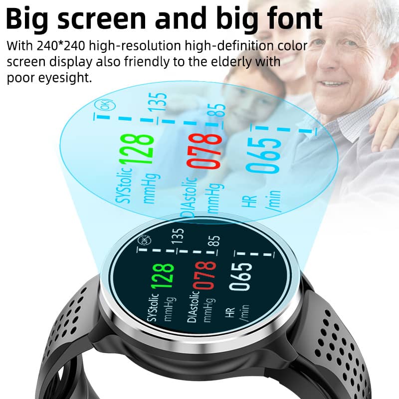 Findtime Smart Watch Air Pump Blood Pressure Body Tempertature Heart Rate Monitoring