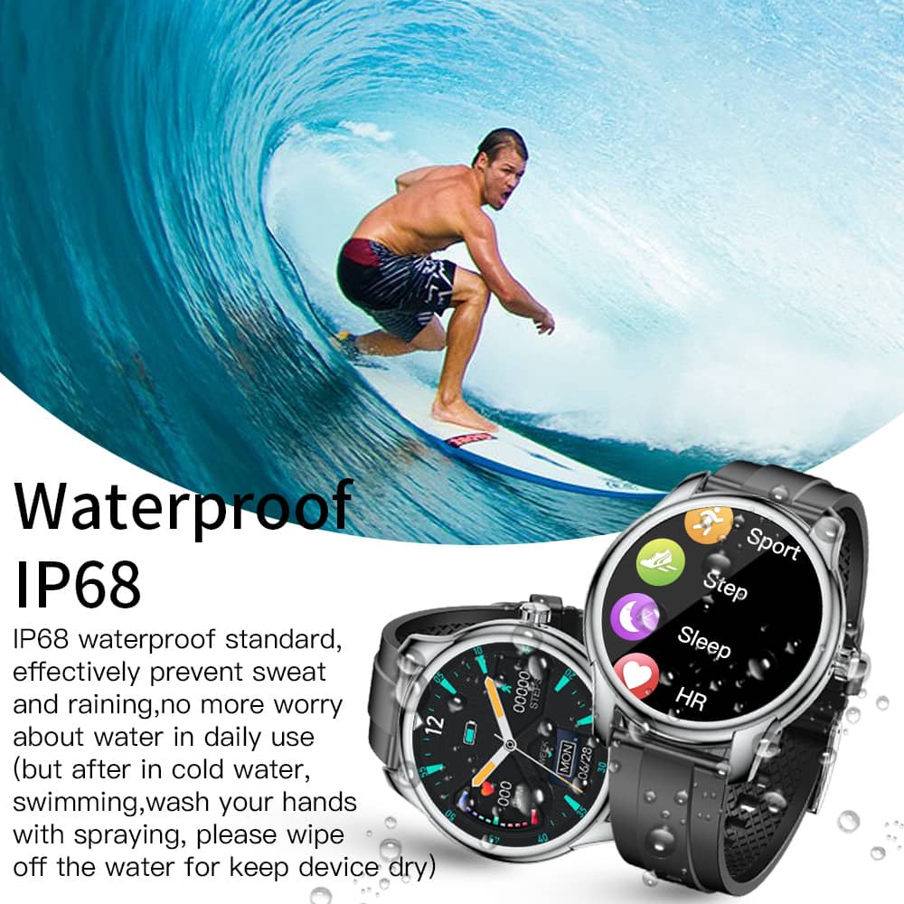 Findtime Smart Watch for Blood Pressure Monitor Heart Rate Sleep Monitoring IP68 Waterproof