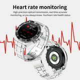 Findtime Smart Watch for Men Bluetooth Calling Heart Rate Blood Oxygen Monitoring Strainless Steel