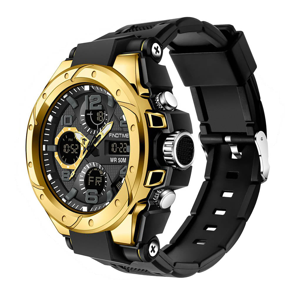 Mens Digital Watch Tactical Military Army Waterproof Stopwatch Dual Time Outdoor Survival Sports Luminous Electronic Alarm Clock