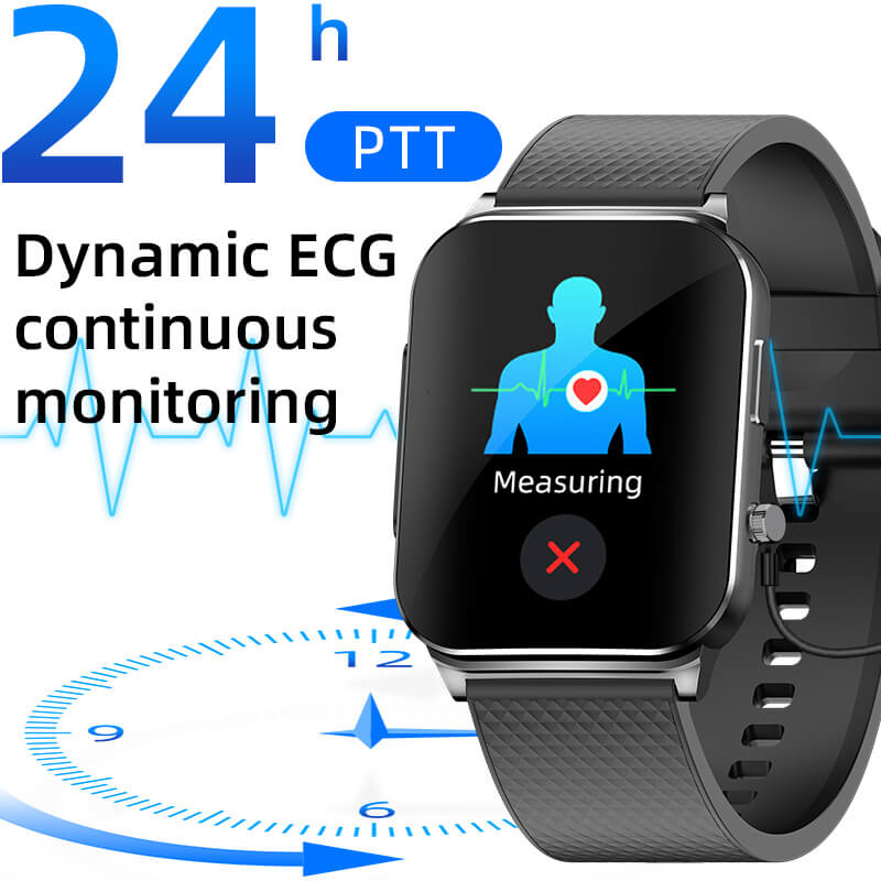 Findtime ECG Smartwatch for Blood Pressure Monitor Heart Rate Blood Oxygen Blood Glucose Body Temperature