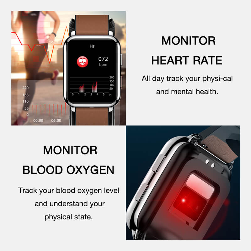Findtime Blood Pressure Smart Watch with Air Pump Heart Rate Monitor Blood Oxygen Body Temperature