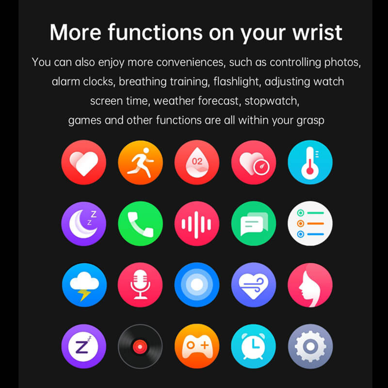 Findtime Blood Pressure Smart Watch Blood Oxygen Heart Rate Monitor Body Temperature with Bluetooth Calling