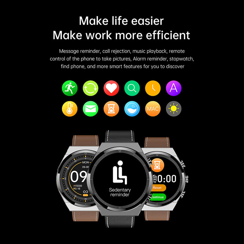 Findtime Smart Watch with Earbuds for Android Phone and iPhone