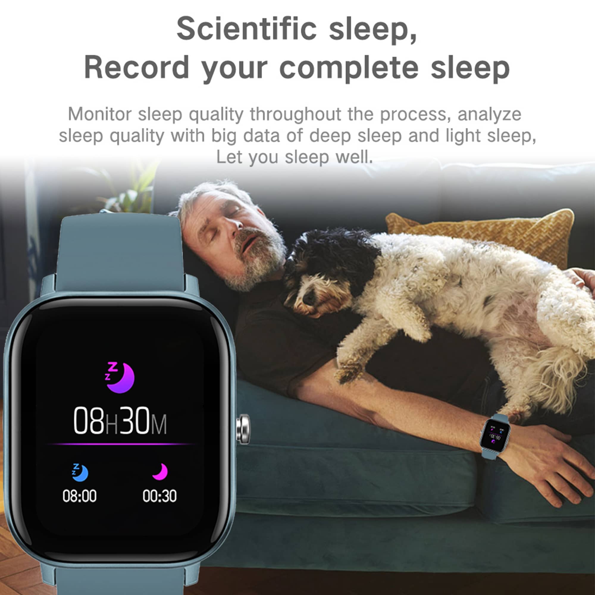 Fitness Tracker Blood Pressure Heart Rate Monitor Blood Oxygen Activity Pedometer Big Fitness Tracker Sleep Monitor for Women Men