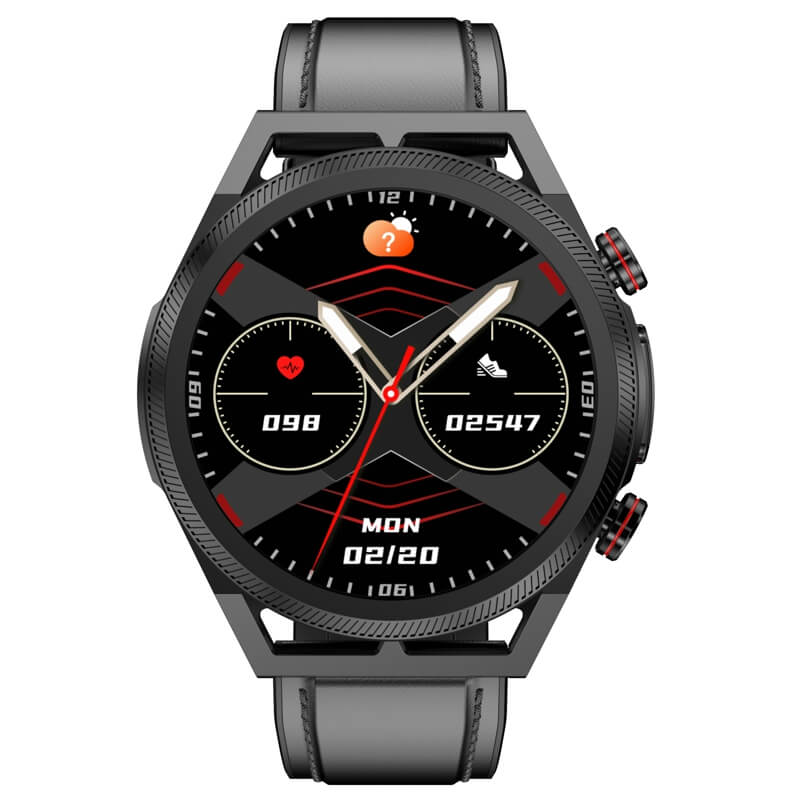 Findtime Smartwatch S62 Black Leather