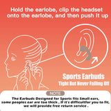 Open Ear Earbuds Bluetooth Wireless Ear Clip Bone Conduction Headphones