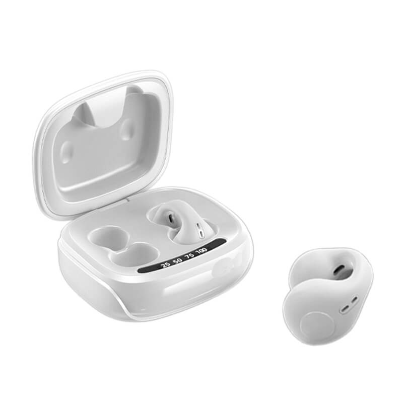 Wireless Headset Clip On Open Ear Earbuds Bone Conduction Head Set