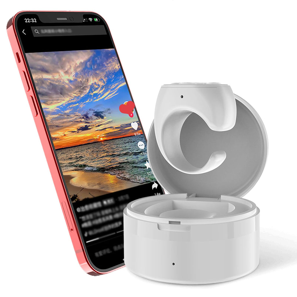 JX05S Tik Tok Scrolling Ring Fingertip Wireless Bluetooth Remote ...