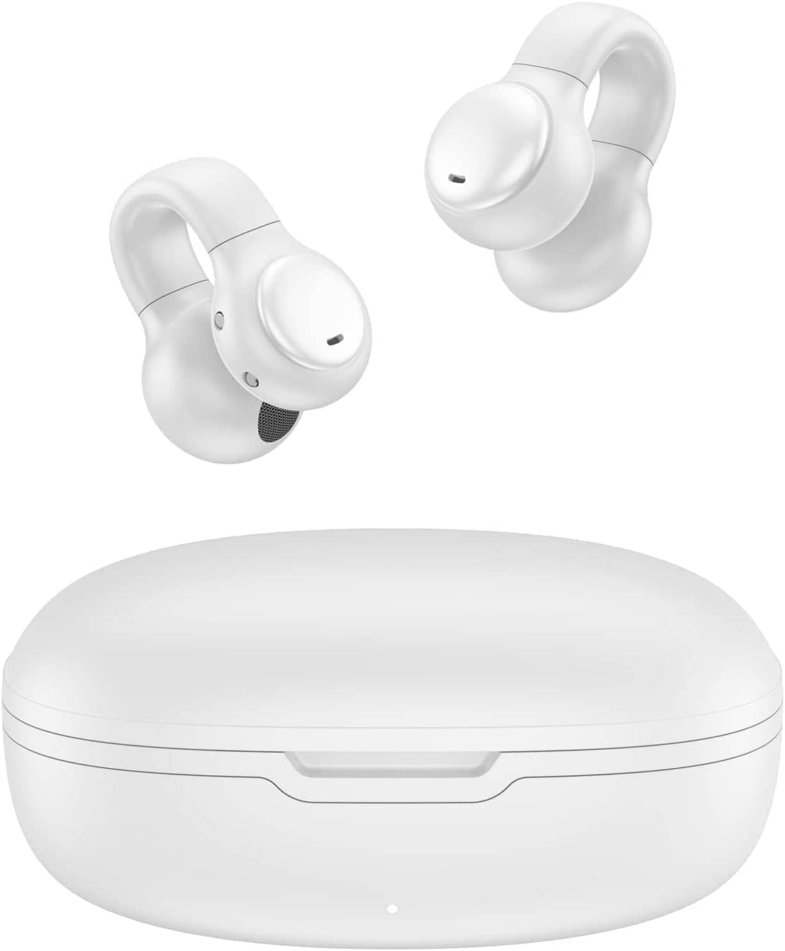 Wireless Bluetooth Ear Clip Air Bone Conduction Headphones Headset Earclip Earphones Induction Bone Conduction Earbuds Head Set Bone Conducting Clip On Headphones Open Ear Earbuds Clip On