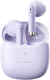 True Wireless Earbuds Purple Bluetooth 5.3 con micrófono para hacer ejercicio 