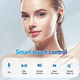 True Wireless Earbuds Lila Bluetooth 5.3 mit Mikrofon zum Trainieren 