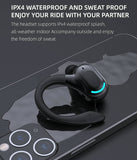 Wireless Earbuds with Earhooks Single Bluetooth Earpiece Sports Headphones Over the Ear Running Workout Wrap Around Earbuds 20H Long Battery Life Waterproof Noise Cancelling Headset for Android iOS