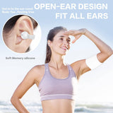 Wireless Bluetooth Ear Clip Air Bone Conduction Headphones Headset Earclip Earphones Induction Bone Conduction Earbuds Head Set Bone Conducting Clip On Headphones Open Ear Earbuds Clip On