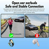 Wireless Earbuds with Earhooks Mini Bone Conduction Headphones