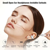 Kleiner Clip-On-Kopfhörer mit offenem Ohr, kabelloser Bluetooth-Ohrclip mit Knochenleitung 