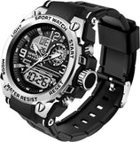 Findtime Mens Military Watch Tactical Waterproof Watches Sport Outdoor Digital Analogue Wristwatch Army Big Face Alarm Stopwatch LED Watch for Men