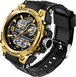 Findtime Mens Military Watch Tactical Waterproof Watches Sport Outdoor Digital Analogue Wristwatch Army Big Face Alarm Stopwatch LED Watch for Men