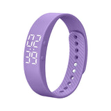 T5S Non-Bluetooth Fitness Tracker Watch Pedometer Digital Step Counter Calorie Counter Distance Activity Tracker Alarm LED Fitness Watch IP65 Water Resistance
