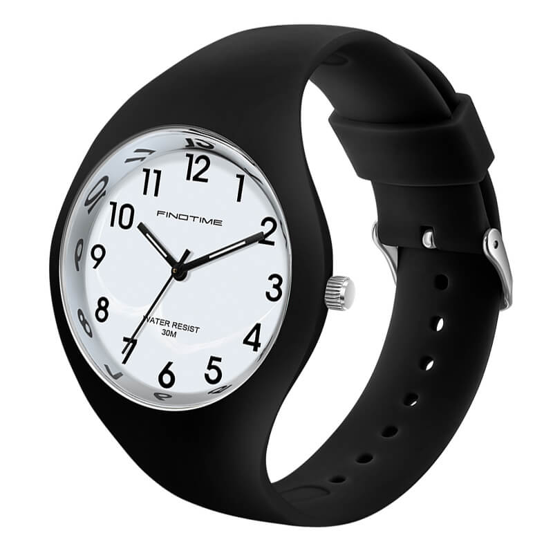  findtime Reloj digital impermeable para mujer, reloj deportivo  simple e informal, retroiluminación LED, alarma, cronómetro, para mujer,  Blanco, rosa, reloj para mujer : Ropa, Zapatos y Joyería