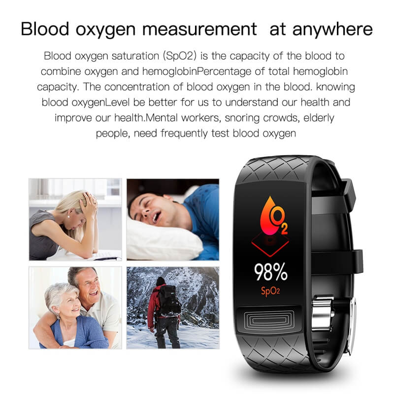 Findtime Fitness Tracker S8 with blood oxygen monitor