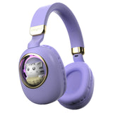 Kabelgebundene Mädchen-Kinderkopfhörer – Rosa kabellose Kopfhörer mit Geräuschunterdrückung für Kinder für die Schule 
