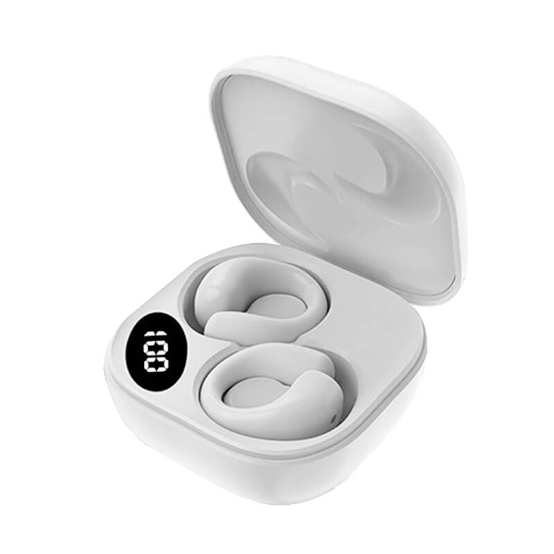 Small Clip On Open Ear Headphones Wireless Bluetooth Ear Clip Bone Conduction