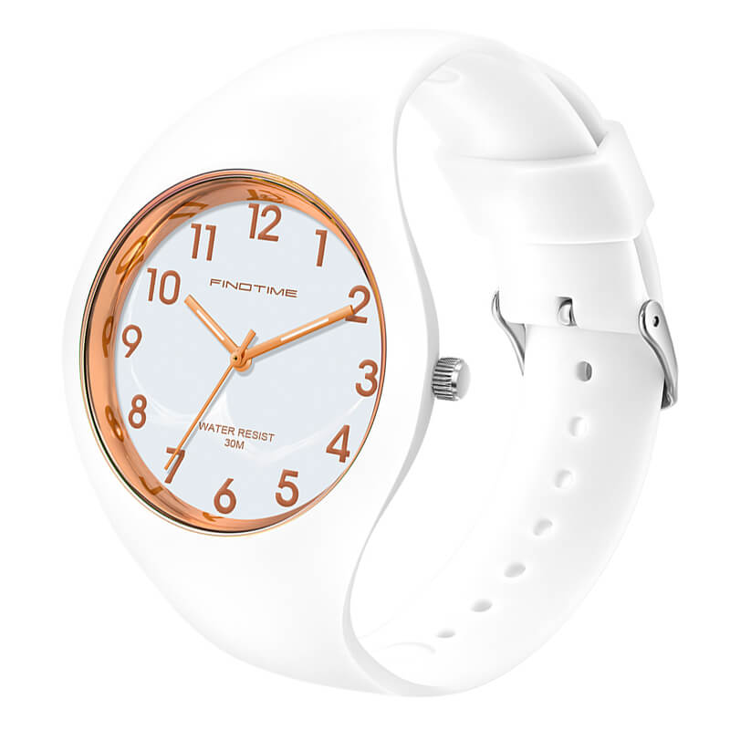 Findtime Women's Digital Watch White