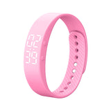 T5S Non-Bluetooth Fitness Tracker Watch Pedometer Digital Step Counter Calorie Counter Distance Activity Tracker Alarm LED Fitness Watch IP65 Water Resistance