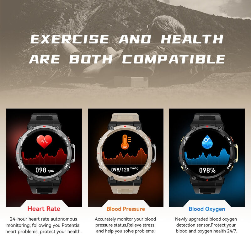 Findtime Smartwatch EX37 health monitoring