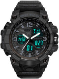 Findtime Digital Watch Womens, Black Reloj para Mujer Waterproof Sports Running Watches for Women with 24 Hour Dual Time Stopwatch