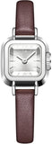 Findtime Ladies Watch Square Vintage Designer Watches for Women Classic Elegant Wristwatch for Small Wrists Black Leather Band
