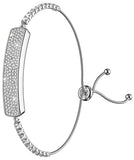 Fitness Tracker Dressy Diamond Smart Bracelet for Women Ladies Health Wristband Heart Rate Monitor Sleep Tracker Step Counter Pedometer Waterproof Fashion Activity Tracker