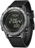 Findtime Running Watches for Men with Compass Metronome Pedometer 5ATM Waterproof Outdoor Workout Tactical Military Mens Digital Watch