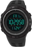Findtime Mens Digital Sports Watch Military Stopwatch Alarm Countdown Dual Time 5ATM Waterproof LED Backlight for Running