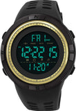 Findtime Mens Digital Sports Watch Military Stopwatch Alarm Countdown Dual Time 5ATM Waterproof LED Backlight for Running