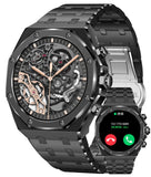 Smart Watches for Men Answer/Dial Calls Message Notification Smartwatch Compatible with iPhone and Android Phones Heart Rate Monitor Sleep Tracker Sports Modes 1.43" AMOLED Display Step Counter