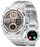 Smart Watches for Men Answer/Dial Calls Message Notification Smartwatch Compatible with iPhone and Android Phones Heart Rate Monitor Sleep Tracker Sports Modes 1.43" AMOLED Display Step Counter