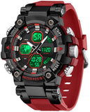 Findtime Relojes para Hombres Watches for Men Blue Mens Watches Waterproof Military Tactical Sport Running Digital Analog Stopwatch