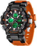 Findtime Relojes para Hombres Watches for Men Blue Mens Watches Waterproof Military Tactical Sport Running Digital Analog Stopwatch