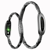 Fitness Tracker Smart Bracelet Fitness Bracelet for Women with Heart Rate Monitor Sleep Tracker Step Counter for Android iOS Silvery