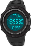 Findtime Mens Digital Sports Watch Military Stopwatch Alarm Countdown Dual Time 5ATM Waterproof LED Backlight for Running