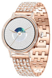 Diamond Smart Watch for Women Bluetooth Call 24/7 Blood Pressure Monitor Heart Rate&Sleep Tracker Fitness Activity Tracker Message Notifications Elegant Rhinestone Dress Smartwatch