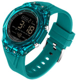 Findtime Digital Watches for Men Women Waterproof Sports Watch with Stopwatch Countdown Alarm Silicone Strap Unique Style Transparent Case