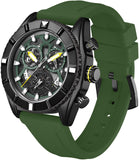 Findtime Sport Designer Analog Chronograph Quartz Business Stylish Watches Luminous Date Calendar Silicon Strap