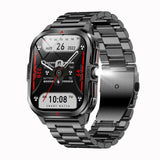 Military Smart Watches for Men Fitness Watch Fitness Tracker with Heart Rate Monitor Sleep Monitoring Calorie Distance Pedometer Bluetooth Call for Android iOS