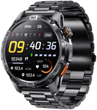 Rugged Smart Watches for Men Military Fitness Tracker with Answer/Make Calls 110+ Sports Modes Sleep Monitor LED Flashlight Smartwatch for Android and iOS